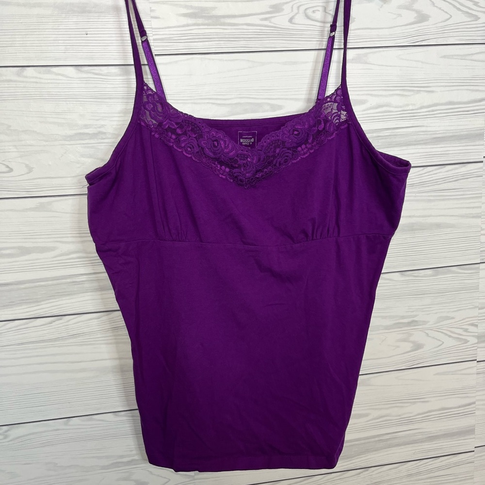 mossimo purple lace top